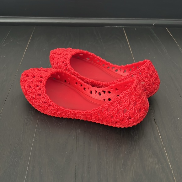 Mini Melissa campana ballet flat in red size 1 - Picture 8 of 12